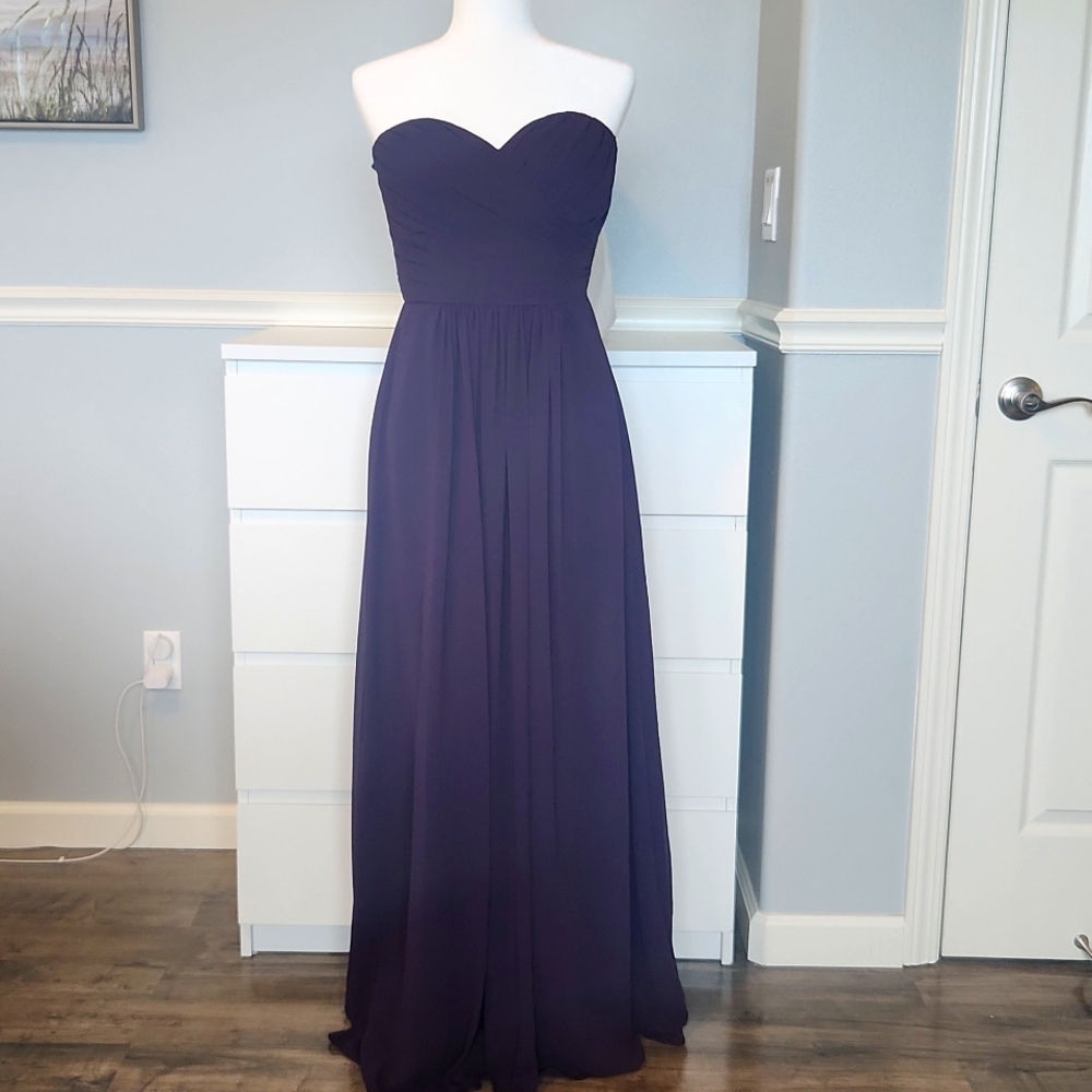 BILL Levkoff Purple Goddess Gown